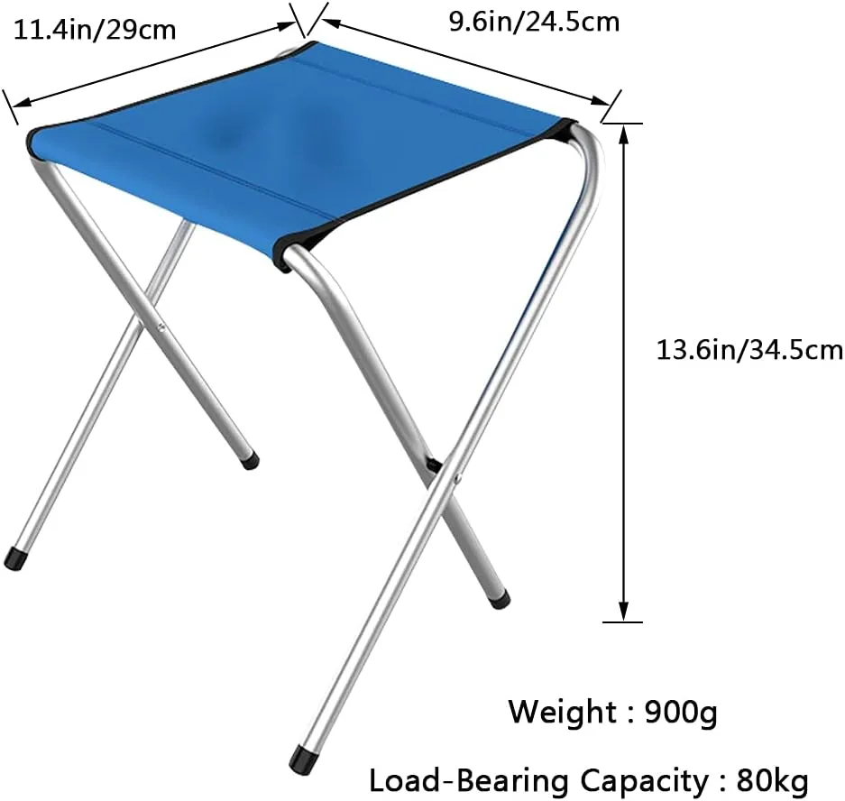 Yzpacc2 Packs Lightweight Camping Stool,Portable Folding Stool,Outdoor Camping Chairs, for Adults Fishing Hiking Picnic BBQ Beach Garden Backyard, Hold Up to 176lb.