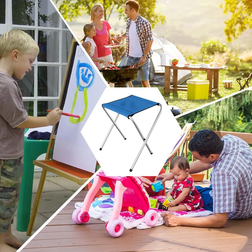 Yzpacc2 Packs Lightweight Camping Stool,Portable Folding Stool,Outdoor Camping Chairs, for Adults Fishing Hiking Picnic BBQ Beach Garden Backyard, Hold Up to 176lb.