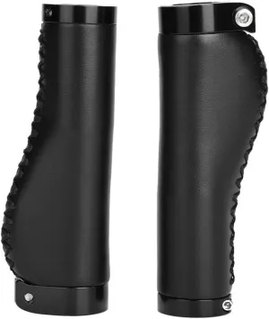 Zerone Bike Handlebar Grip, Lock-on Bike Handlebar Grips Locking Non-Slip-PU Handle Grip MTB Grips Widen Holding Surface for Cycling, Mountain and Accessories 1 Pair